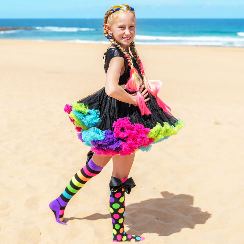 LIQUORICE BOWS SOCKS